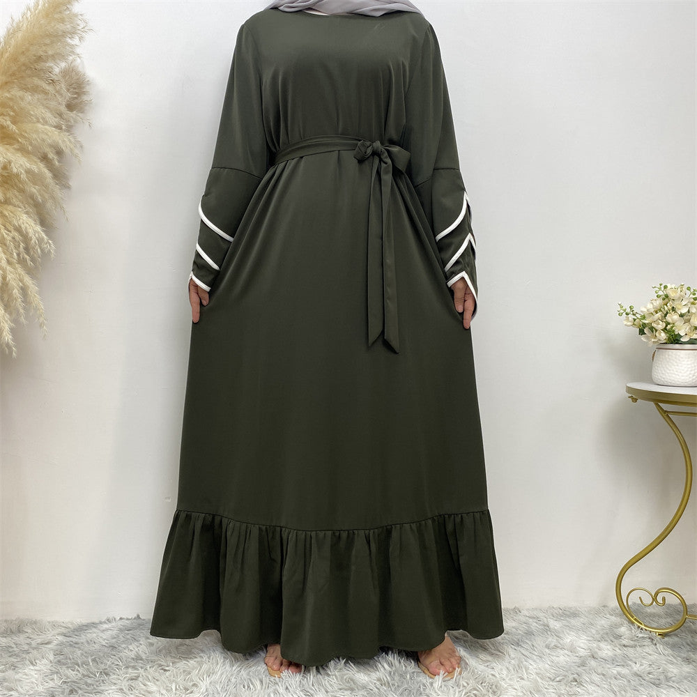 Muslim Fashion Dress At Hem For Women Q2