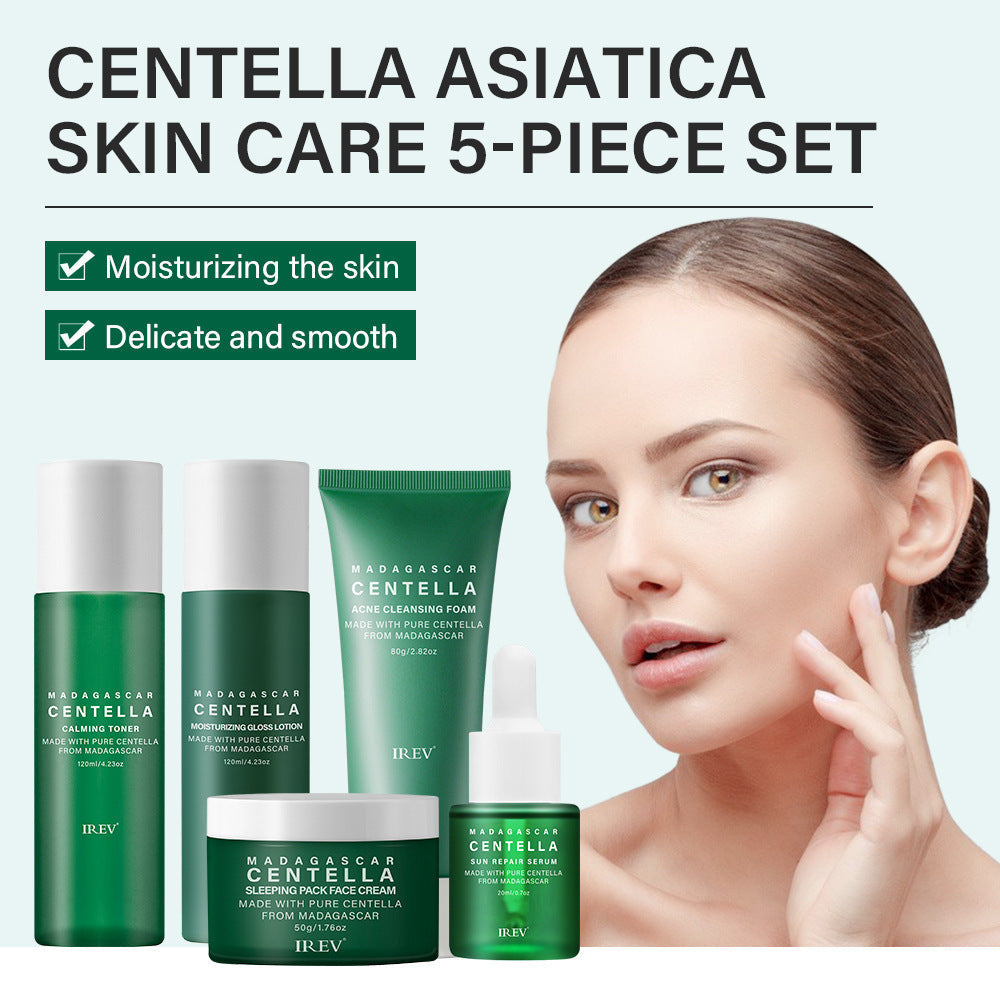 Madagascar Centella Facial Kit – Complete Skin Healing & Hydration Set, Facial Skincare Cosmetics Q2