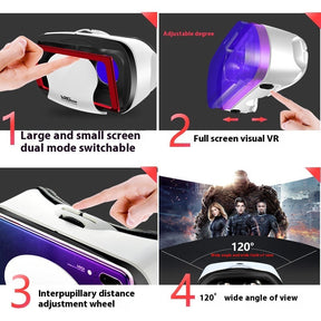 Classic White VR Glasses For Mobile Phones Fashion