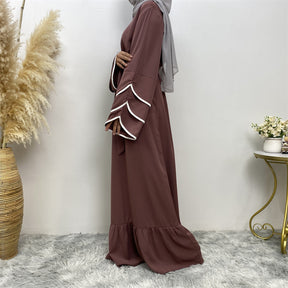 Muslim Fashion Dress At Hem For Women Q2