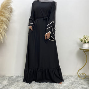 Muslim Fashion Dress At Hem For Women Q2