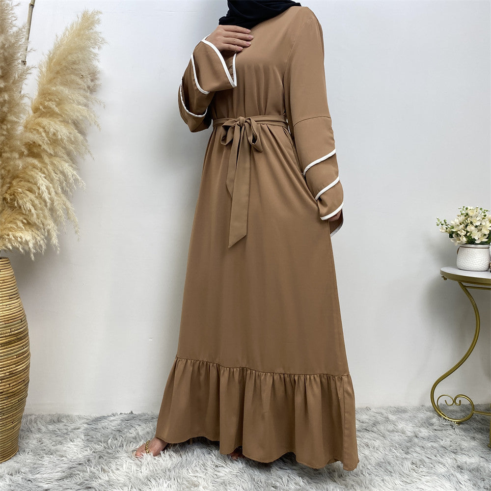 Muslim Fashion Dress At Hem For Women Q2