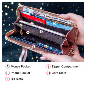 Two-layer Cowhide Wallet Light Luxury Card Holder Long Faizan Cart