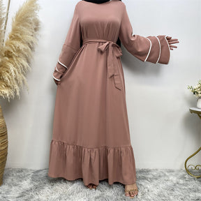 Muslim Fashion Dress At Hem For Women Q2