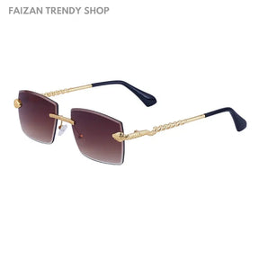 Fashion Rimless Sunglasses For Men Fashion