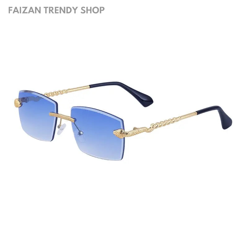 Fashion Rimless Sunglasses For Men Fashion