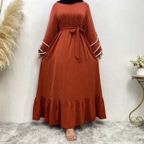 Muslim Fashion Dress At Hem For Women Q2