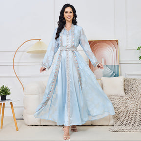 Middle East Women's Muslim Dress Elegant Dress Q2