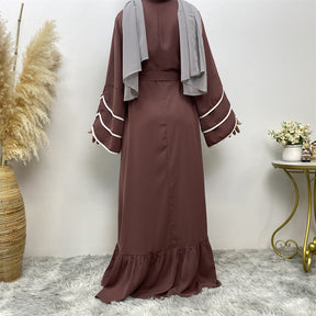 Muslim Fashion Dress At Hem For Women Q2