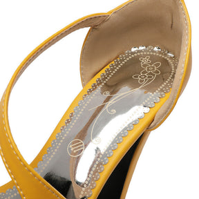 Elegant Roman Thick Heel Sandals for Women | Stylish PU Open-Toe Shoes Faizan Cart